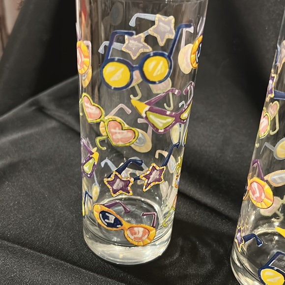 2 vintage Home Essentials ice tea/ Highball sunglasses (ocean crazy) glasses - Picture 5 of 5